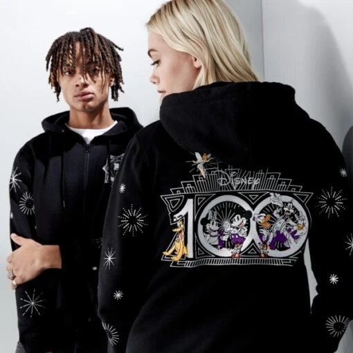 Nouvelle Génération Sweatshirt Mickey Et Ses Amis à Capuche Et Zip Sur L’avant Disney100 Celebration Pour Adultes – Image 3