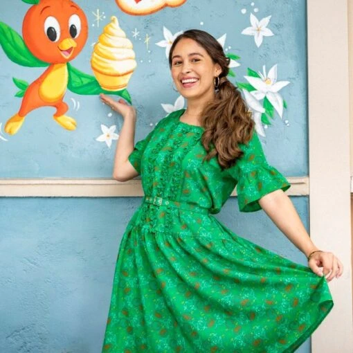Magasin En Ligne Disneyland Robe Orange Bird Pour Femmes – Image 2