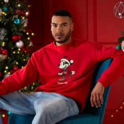 Disney Nouveau Sweatshirt De Noël Mickey Mouse Style Vintage Pour Adultes -Costumes Magie 2403049200019M 2