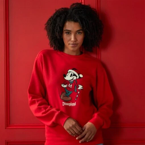 Disney Nouveau Sweatshirt De Noël Mickey Mouse Style Vintage Pour Adultes – Image 4
