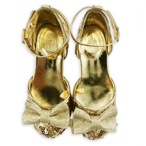 Vente En Ligne Chaussures Dorées Princesses Disney Pour Enfants – Image 2