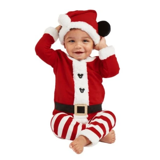 Disney Magasin En Ligne Tenue De Noël Mickey Style Vintage Pour Bébés – Image 2