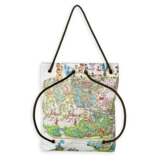 Meilleures Ventes Walt Disney World Tote Bag 50th Anniversary Vault Map – Image 2