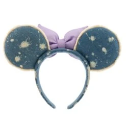 Magasin En Ligne Disneyland Serre-tête à Oreilles De Minnie Lavande En Denim Pour Adultes -Costumes Magie 428403352555 2
