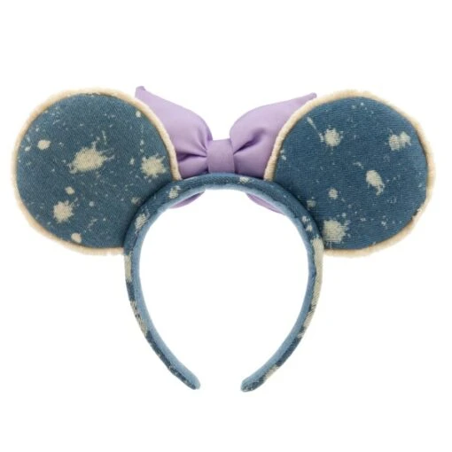 Magasin En Ligne Disneyland Serre-tête à Oreilles De Minnie Lavande En Denim Pour Adultes – Image 3