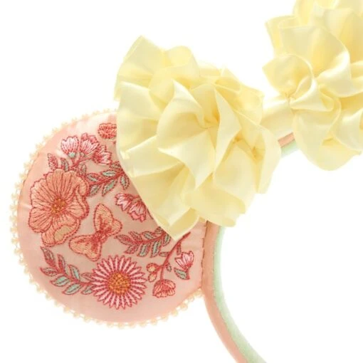 Vente Chaleur Disneyland Oreilles De Minnie Pink Floral Pour Adultes – Image 4