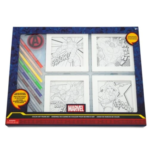 Disney Vente Chaleur Illustrations Encadrées à Colorier Marvel – Image 2