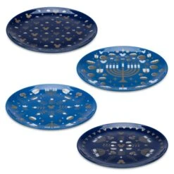 Disney Nouveaux Produits Lot De 4 Assiettes Mickey Mouse Hanoucca -Costumes Magie 465013304543 2