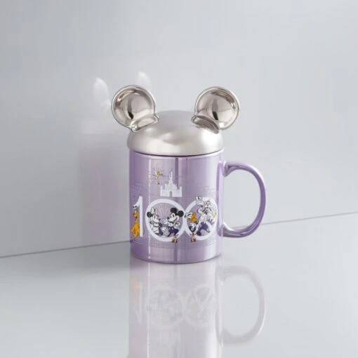 Nouveaux Produits Disneyland Resort Mug Avec Couvercle Mickey Et Ses Amis Disney100 Celebration – Image 2