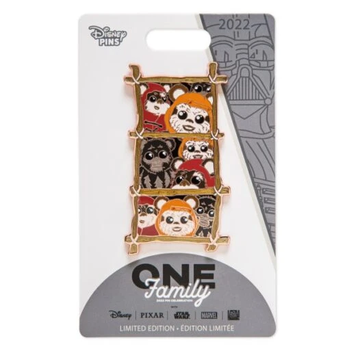 Nouvelle Génération Disney One Family Pin’s Ewoks « Dites Ouistiti ! » En édition Limitée, Star Wars – Image 2
